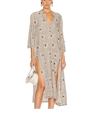 NATALIE MARTIN Isobel Dress Rayon Oversized Caftan Size Small
